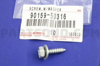 Toyota 9015950316 SCREW, W/WASHER