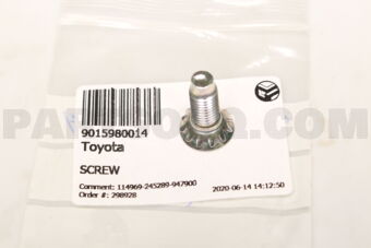 Toyota 9015980014 SCREW