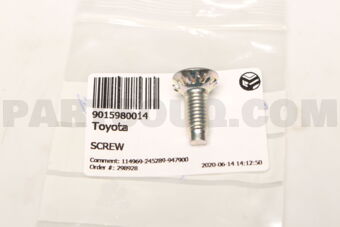Toyota 9015980014 SCREW