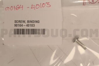 Toyota 9016440103 SCREW, BINDING