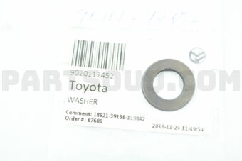 Toyota 9020112452 NUT(FOR BACKING PLATE TO STEERING KNUCKLE SETTING)