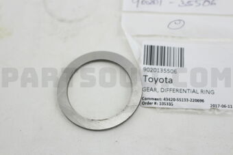 Toyota 9020135506 GEAR, DIFFERENTIAL RING