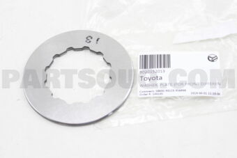 Toyota 9020152013 WASHER, PLATE (FOR FRONT DIFFERENTIAL CASE)