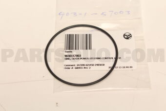 Toyota 9030157003 RING, O(FOR POWER STEERING CONTROL VALVE)