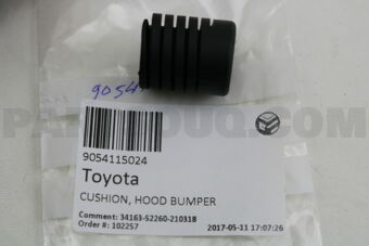 Toyota 9054115024 CUSHION, HOOD BUMPER