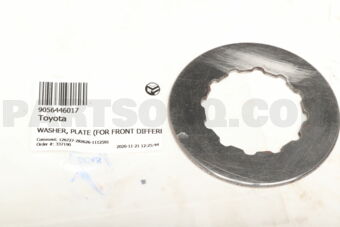 Toyota 9056446017 WASHER, PLATE (FOR FRONT DIFFERENTIAL CASE)