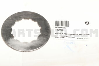 Toyota 9056446017 WASHER, PLATE (FOR FRONT DIFFERENTIAL CASE)
