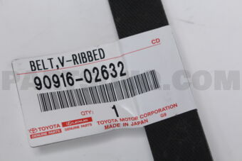 Toyota 9091602632 BELT, V(FOR FAN & ALTERNATOR)