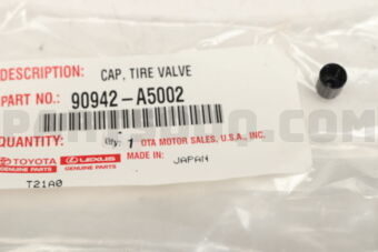 Toyota 90942A5002 CAP, TIRE VALVE