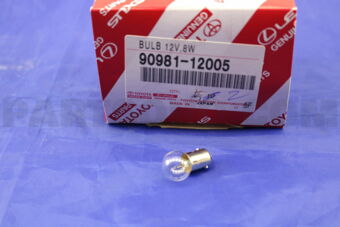 Toyota 9098112005 BULB (FOR LICENSE PLATE LAMP)