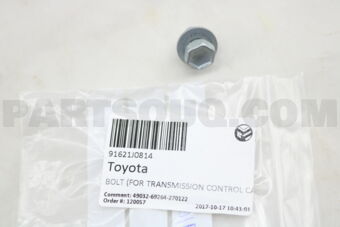 Toyota 91621J0814 BOLT (FOR TRANSMISSION CONTROL CABLE BRACKET)
