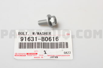 Toyota 91631B0616 BOLT, W/WASHER