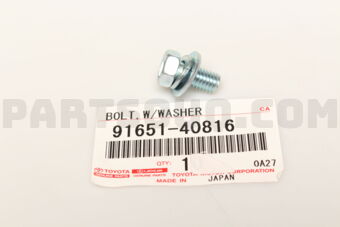 Toyota 9165140816 BOLT,W/WASHER
