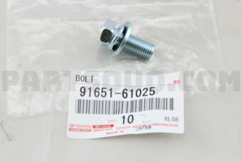 Toyota 9165161025 BOLT(FOR TRANSAXLE CASE & ENGINE SETTING)