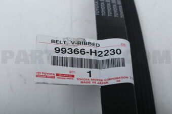 Toyota 99366H2230 BELT, V(FOR FAN & ALTERNATOR)