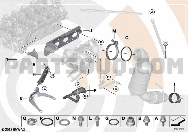 Technical Literature, BMW 116i 1A17 F20 Parts Catalogs