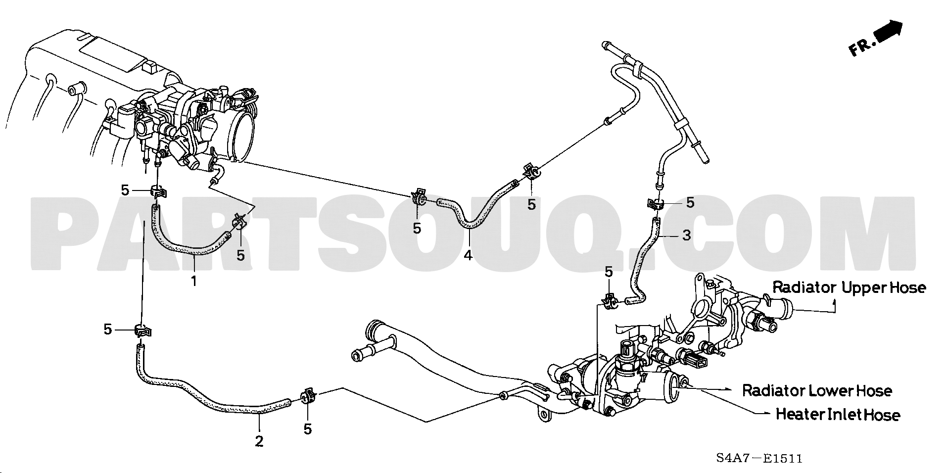 Rampe D'injection Honda Accord 1999 - Réf. Nh21 136200-1710 - Occasion, Bon état
