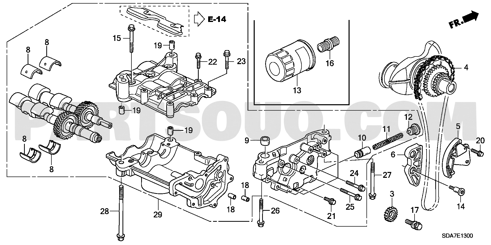 1. ENGINE | Honda ACCORD Europe 17SDA01 Parts Catalogs | PartSouq