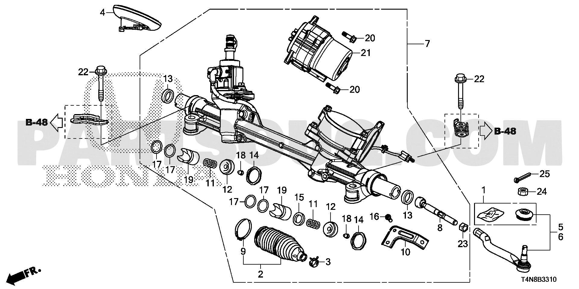 4. STEERING,BRAKE,SUSPENSION | Honda JADE General 18T4NF01 Parts