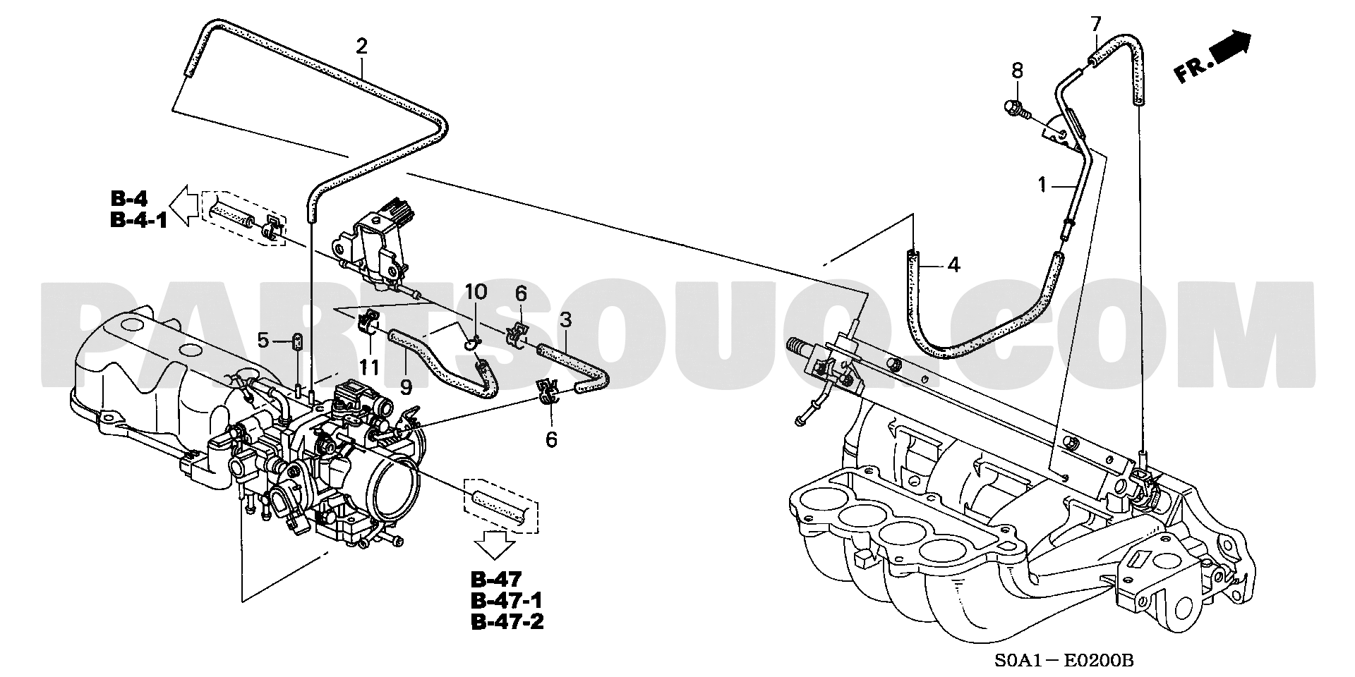 1. エンジン | Honda ACCORD 4D Japan E-CF4 Parts Catalogs | PartSouq
