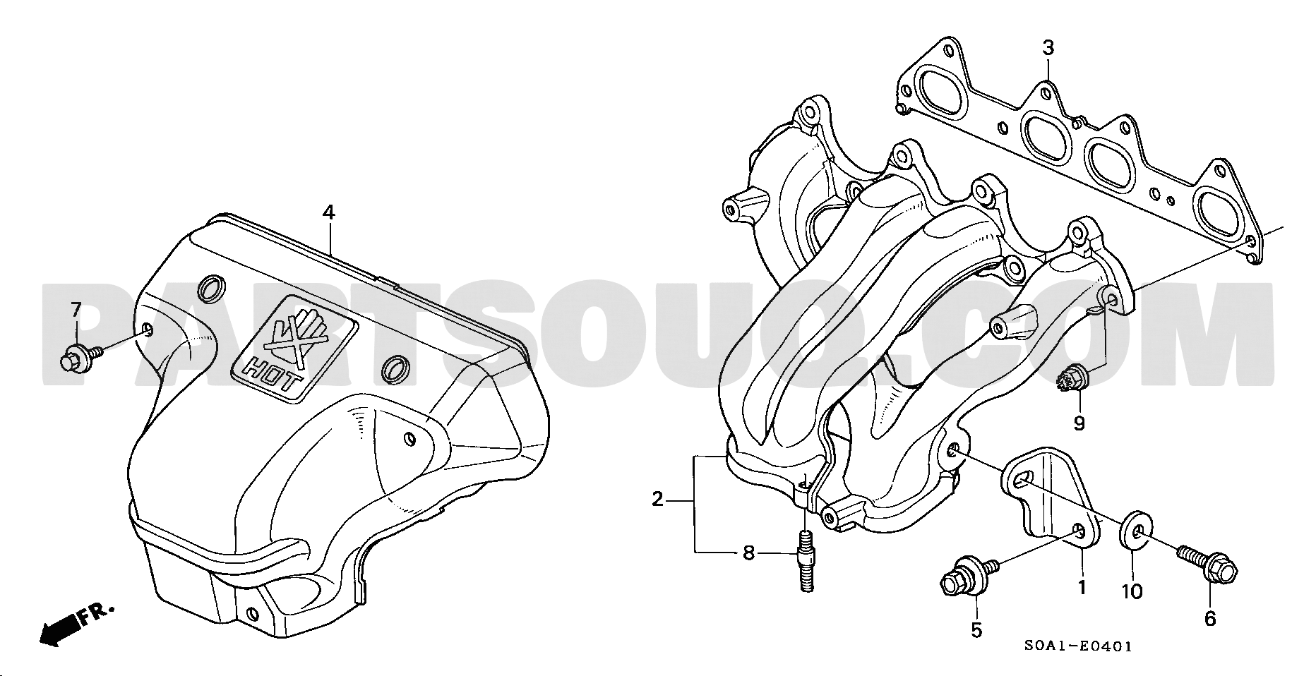 1. エンジン | Honda ACCORD 4D Japan E-CF4 Parts Catalogs | PartSouq