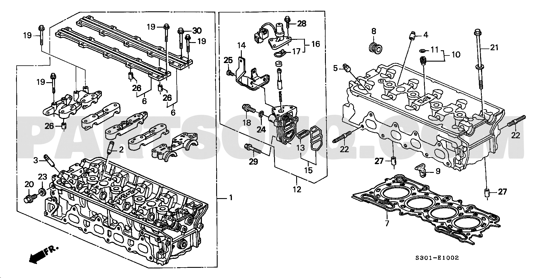 HONDA PRELUDE ・inx パーツ　リスト　カタログ 1. エンジン | Honda PRELUDE Japan ﾅﾋﾞｹﾞｰｼｮﾝ Parts Catalogs | PartSouq