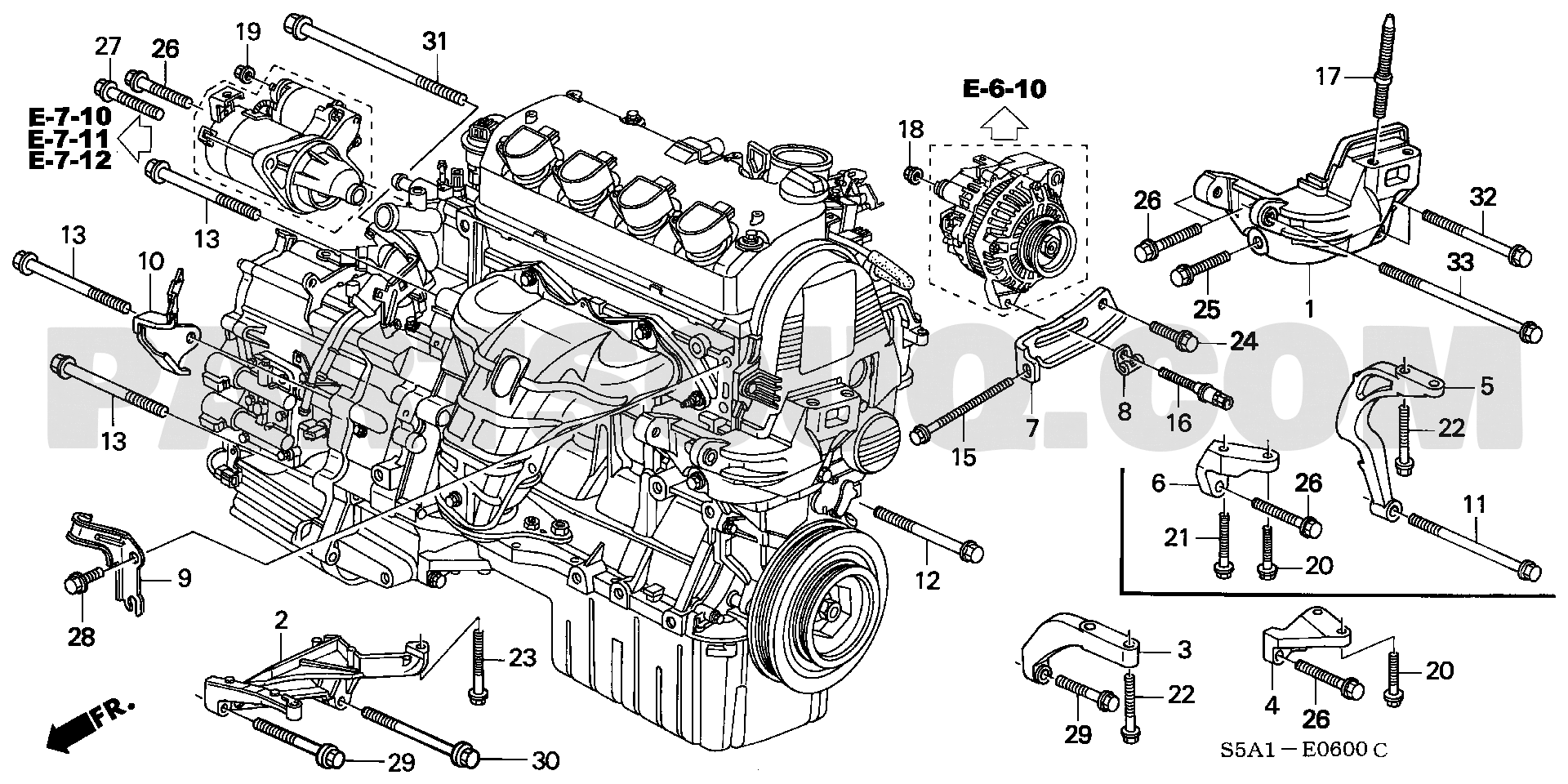 1. エンジン | Honda CIVIC FERIO Japan 11S5A01 Parts Catalogs