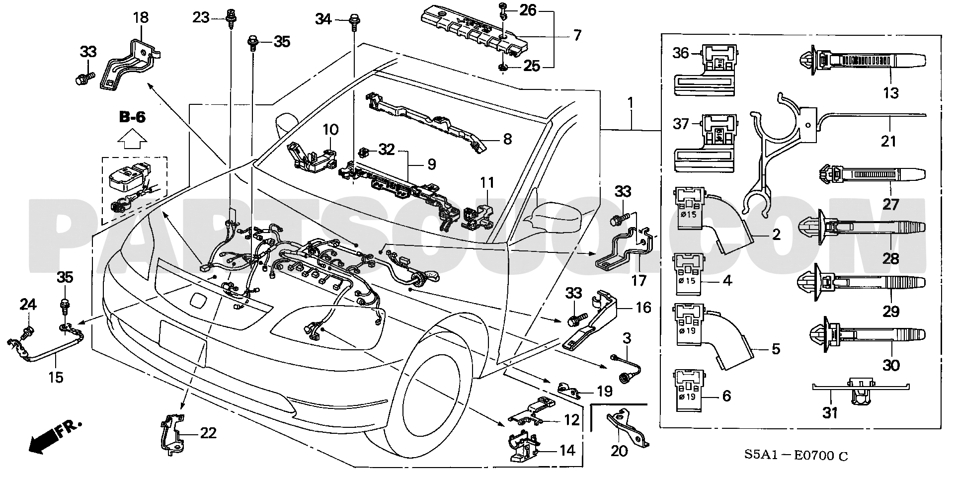 HONDA　CIVIC FERIO パーツリスト 1. エンジン | Honda CIVIC FERIO Japan 11S5A01 Parts Catalogs
