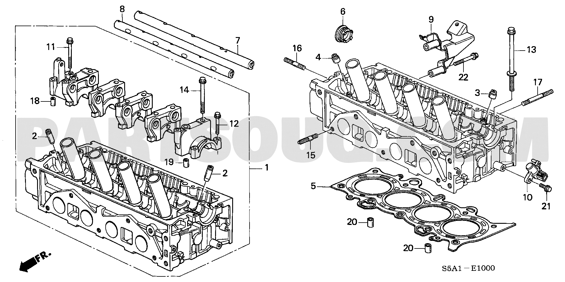 1. エンジン | Honda CIVIC FERIO Japan LA-ES1 Parts Catalogs | PartSouq