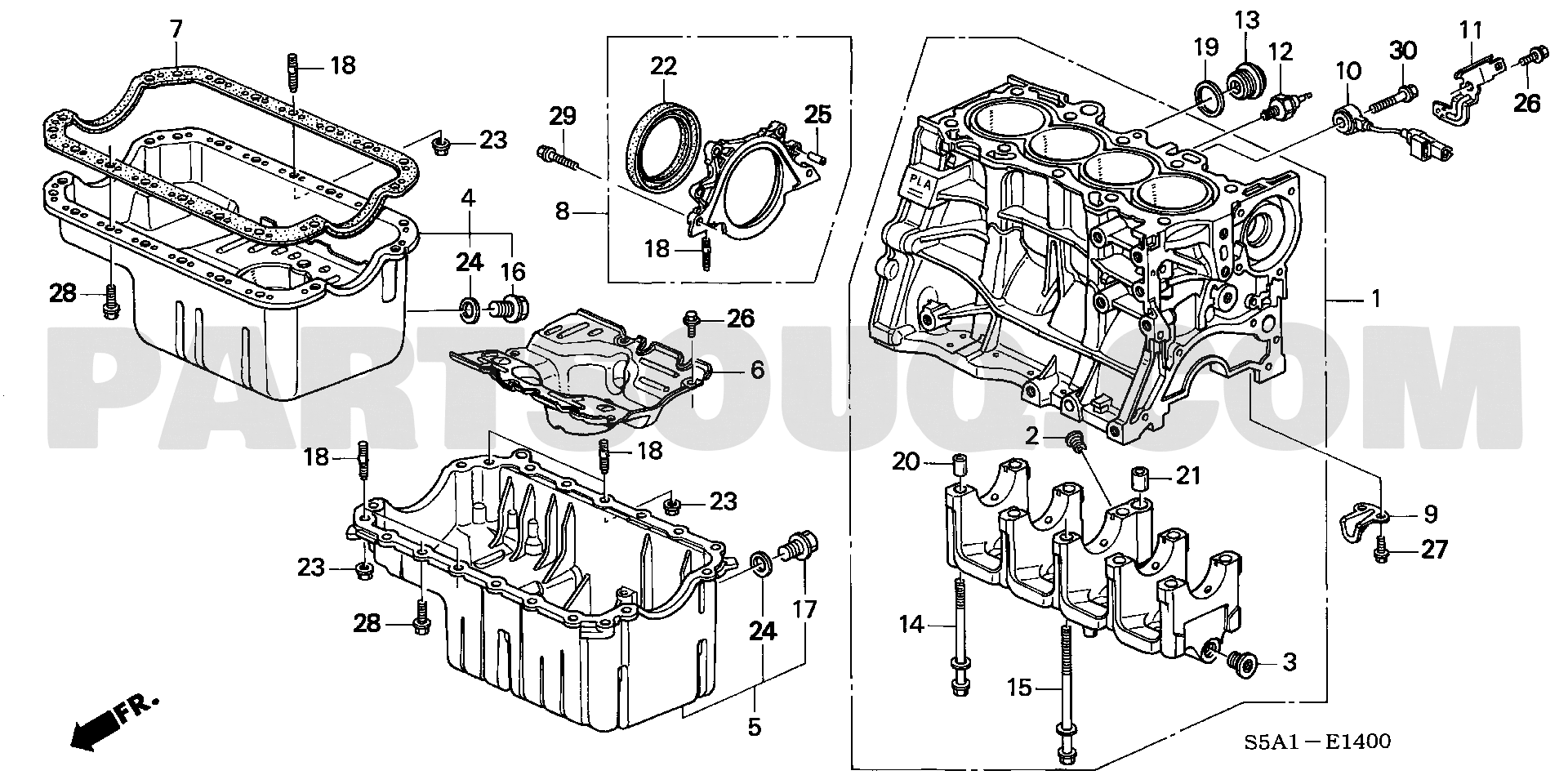 1. エンジン | Honda CIVIC FERIO Japan 11S5A01 Parts Catalogs