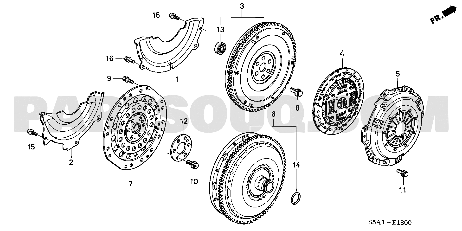 1. エンジン | Honda CIVIC FERIO Japan 11S5A01 Parts Catalogs