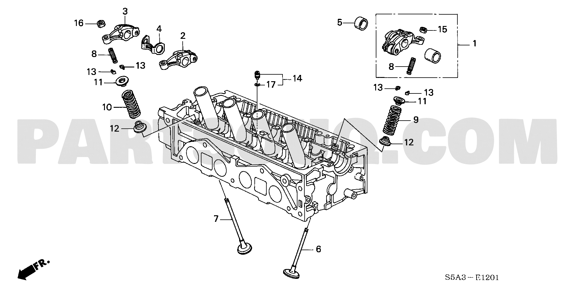 1. エンジン | Honda CIVIC FERIO Japan 11S5A01 Parts Catalogs