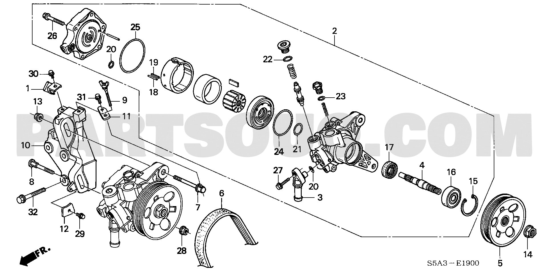 1. エンジン | Honda CIVIC FERIO Japan 11S5A01 Parts Catalogs