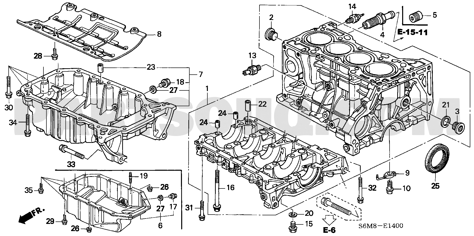 1. エンジン | Honda INTEGRA 3D Japan LA-DC5 Parts Catalogs | PartSouq