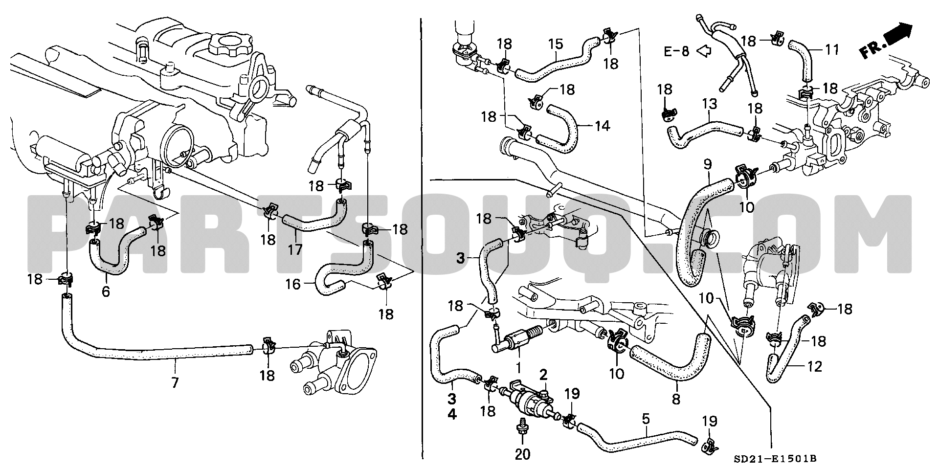 1. エンジン | Honda INTEGRA 5D Japan E-DA1 Parts Catalogs | PartSouq