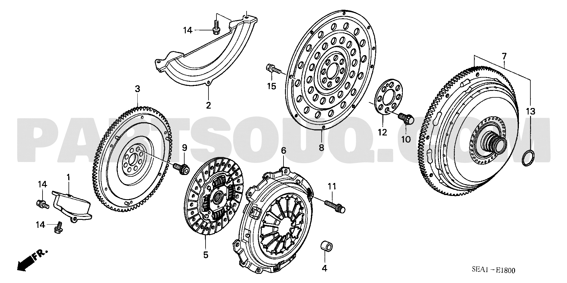 1. エンジン | Honda ACCORD 4D Japan CBA-CL7 Parts Catalogs | PartSouq