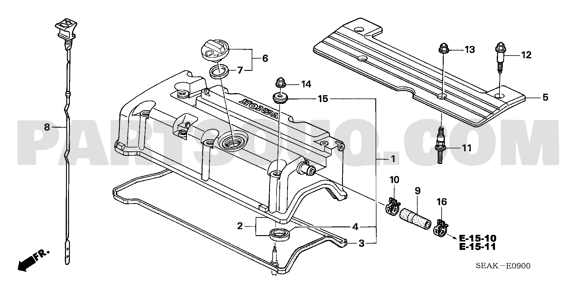 1. エンジン | Honda ACCORD 4D Japan ABA-CL9 Parts Catalogs | PartSouq