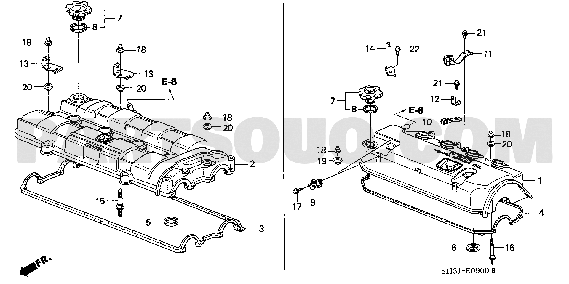 1. エンジン | Honda CIVIC 3D Japan E-EF2 Parts Catalogs | PartSouq