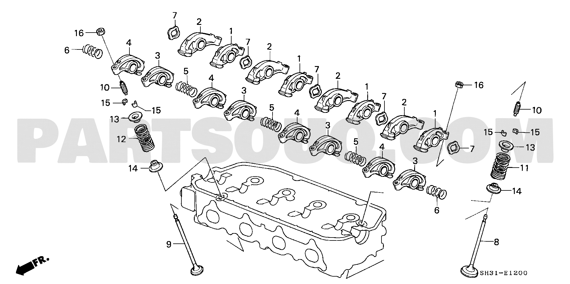 1. エンジン | Honda CIVIC 3D Japan E-EF2 Parts Catalogs | PartSouq