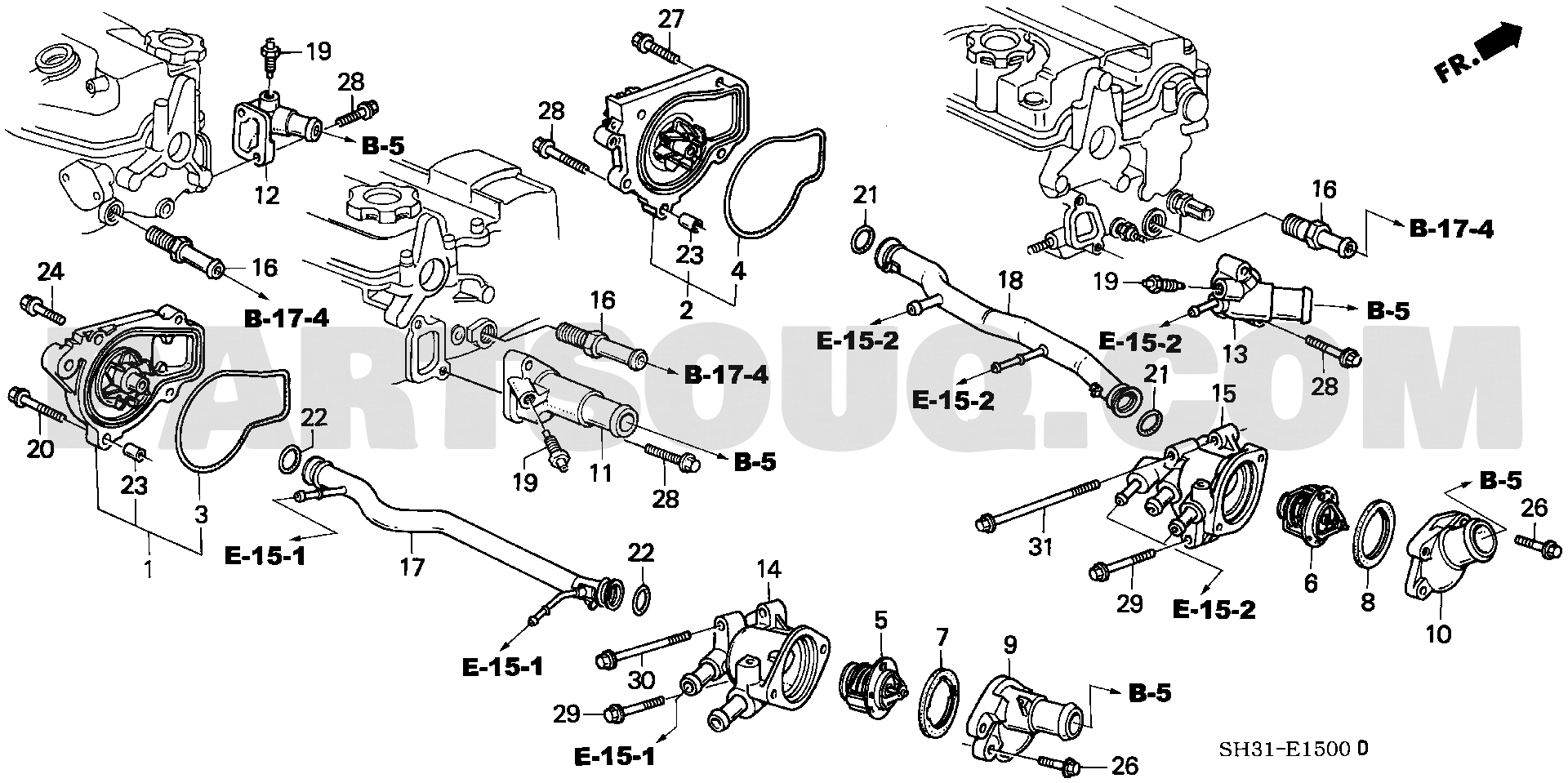 1. エンジン | Honda CIVIC 3D Japan E-EF1 Parts Catalogs | PartSouq
