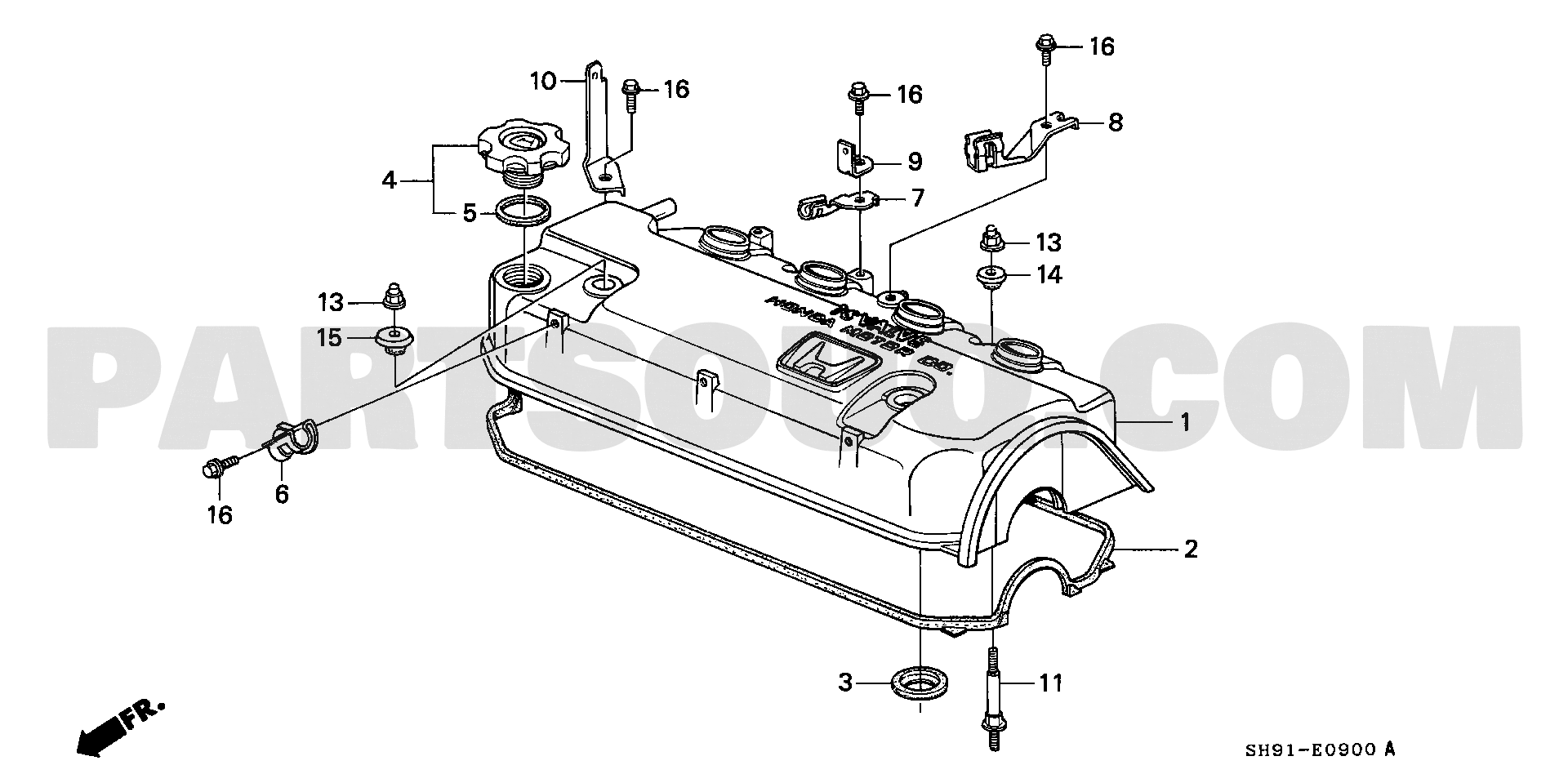 1. エンジン | Honda CIVIC SHUTTLE Japan E-EF5 Parts Catalogs