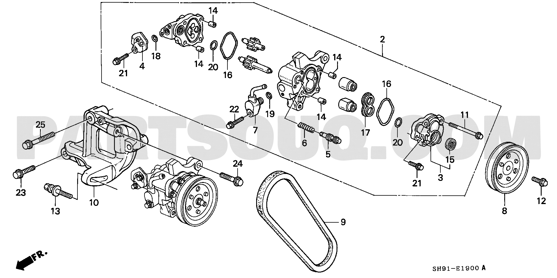 1. エンジン | Honda CIVIC SHUTTLE Japan E-EF5 Parts Catalogs
