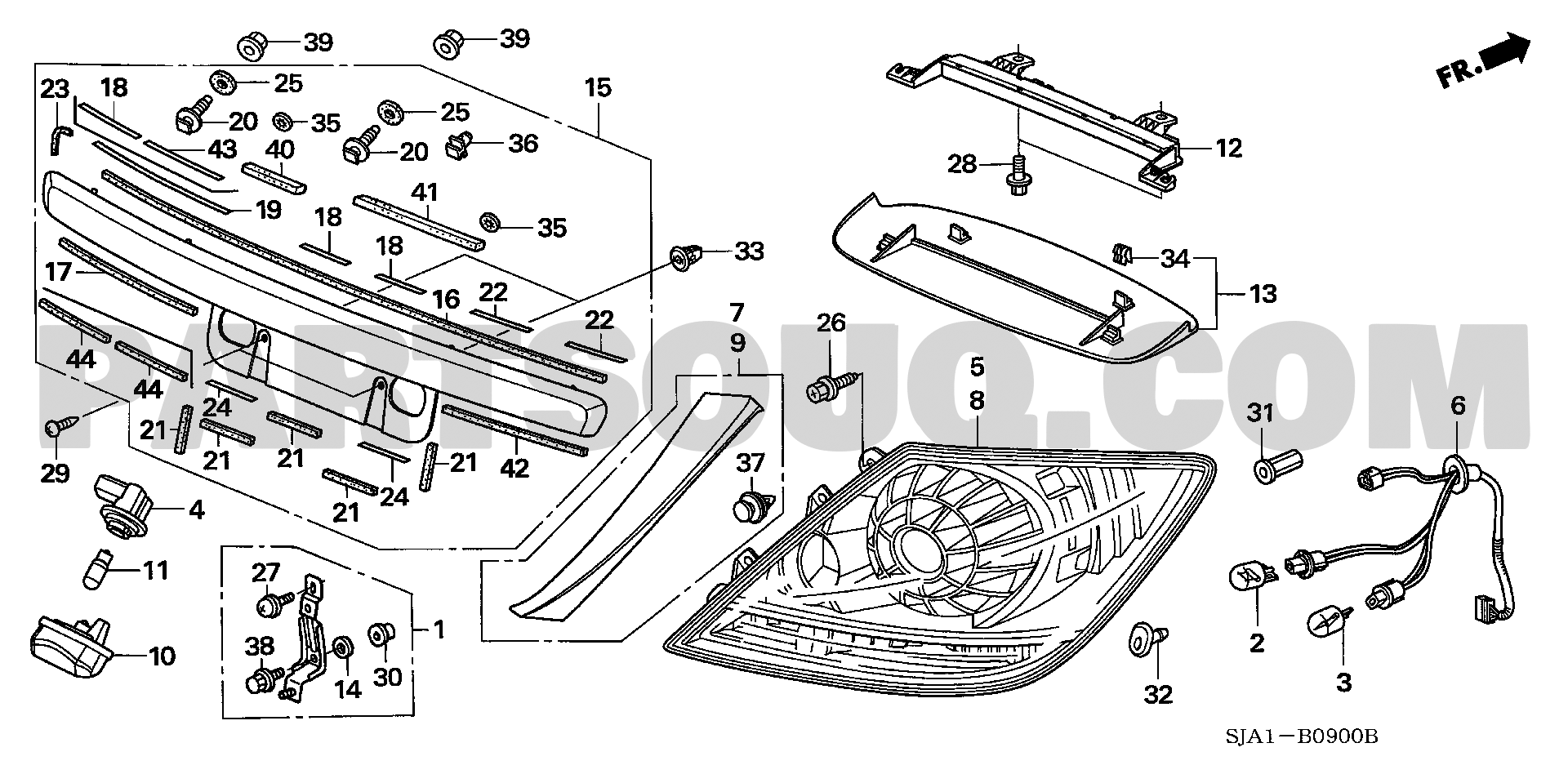 HONDA ホンダ 4D R.ルーフ モールデイングASSY. レジェンド 品番74306-SJA-A01ZT 純正部品 2021人気No.1の  純正部品