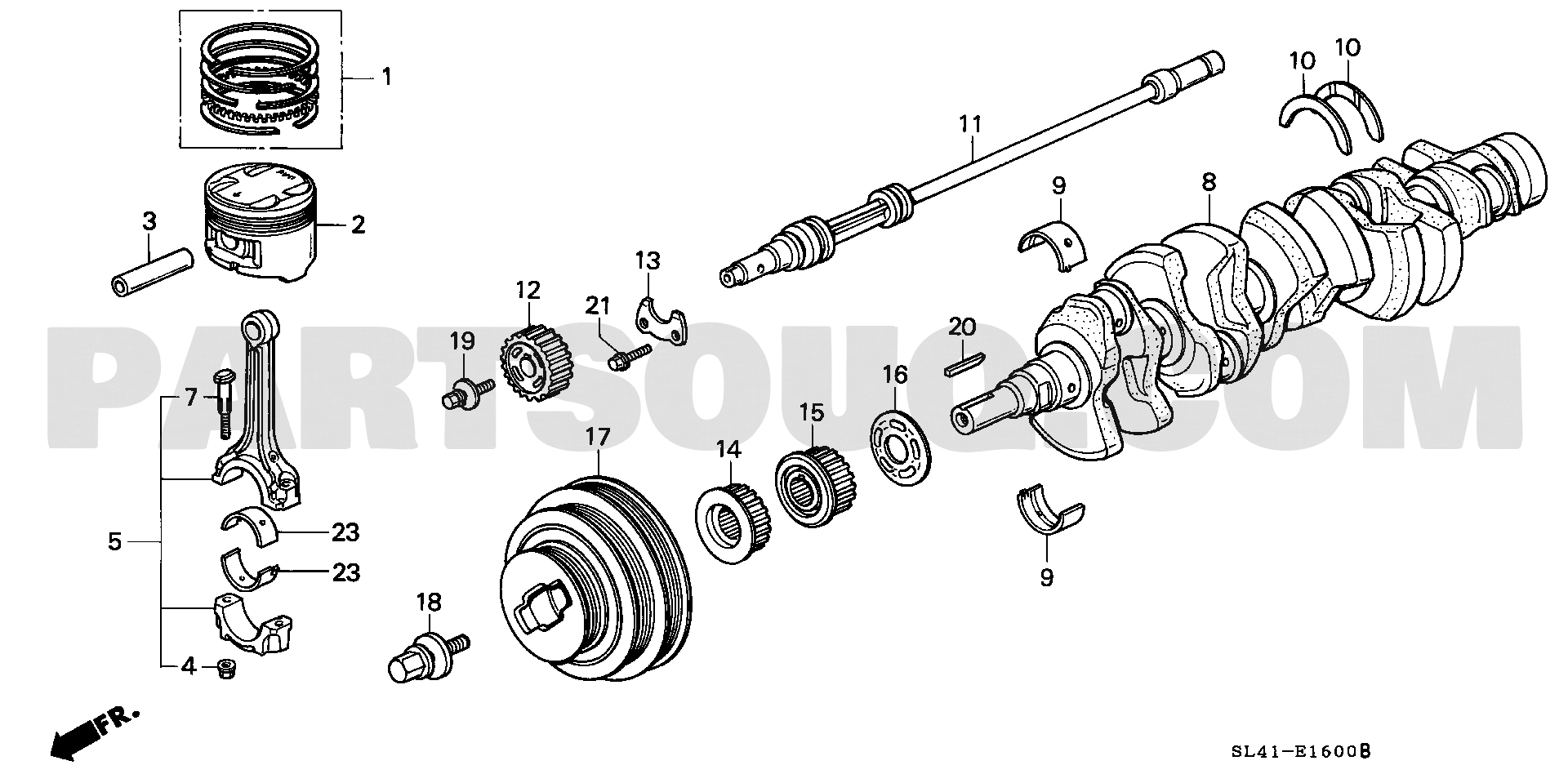 1. エンジン | Honda ACCORD INSPIRE Japan E-CB5 Parts Catalogs