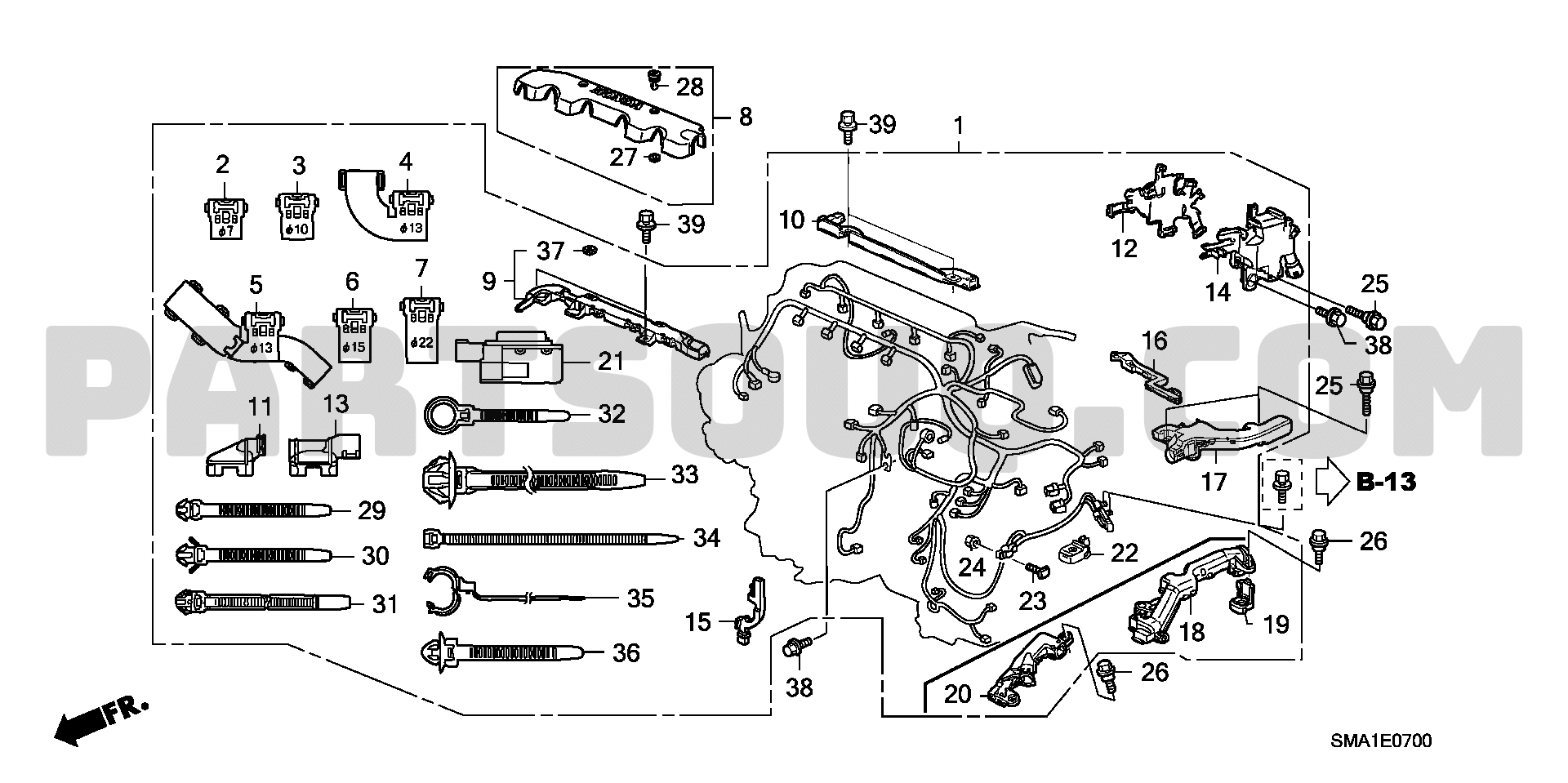 1. エンジン | Honda STREAM Japan DBA-RN6 Parts Catalogs