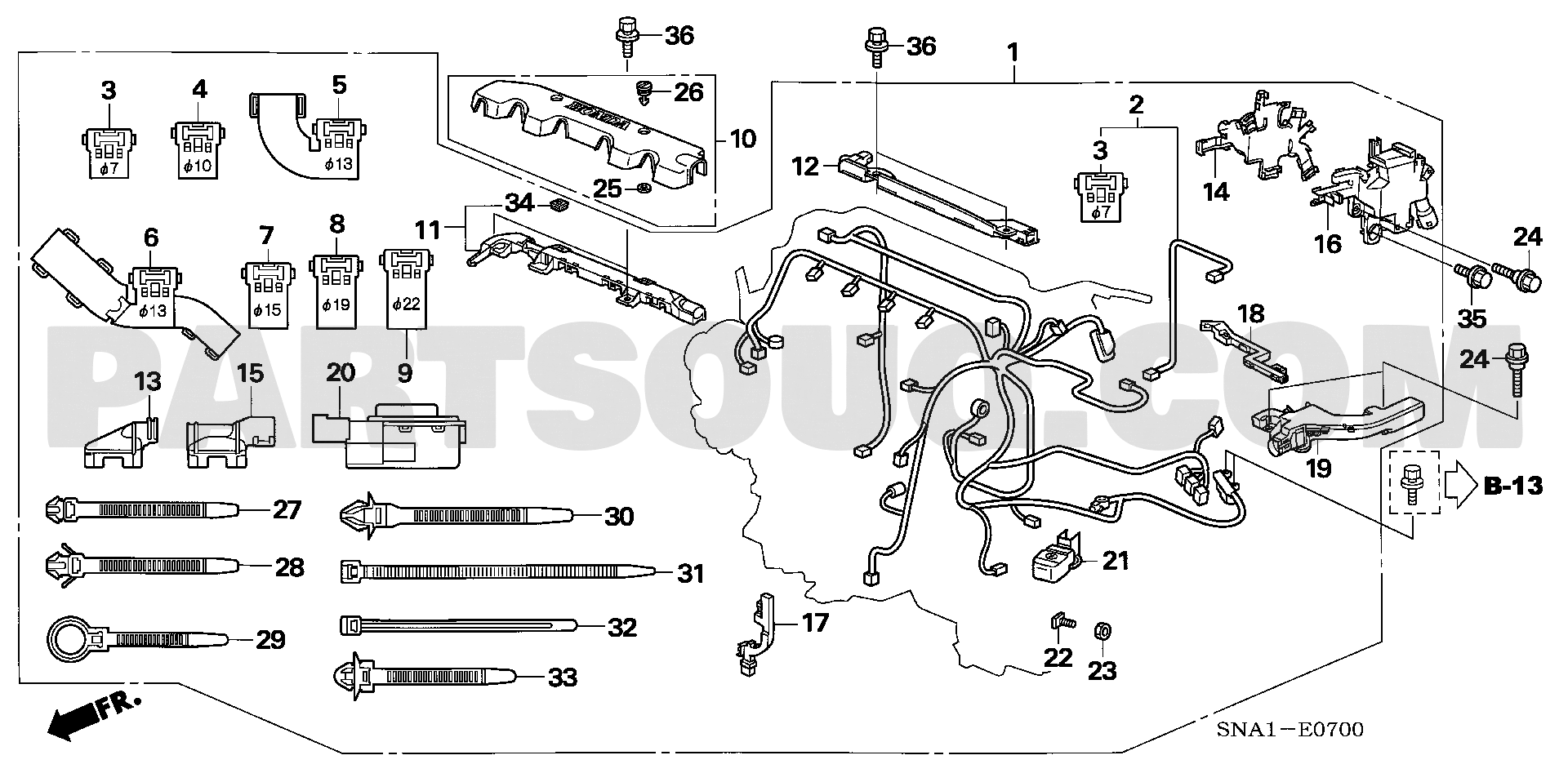 1. エンジン | Honda CIVIC 4D Japan DBA-FD1 Parts Catalogs | PartSouq