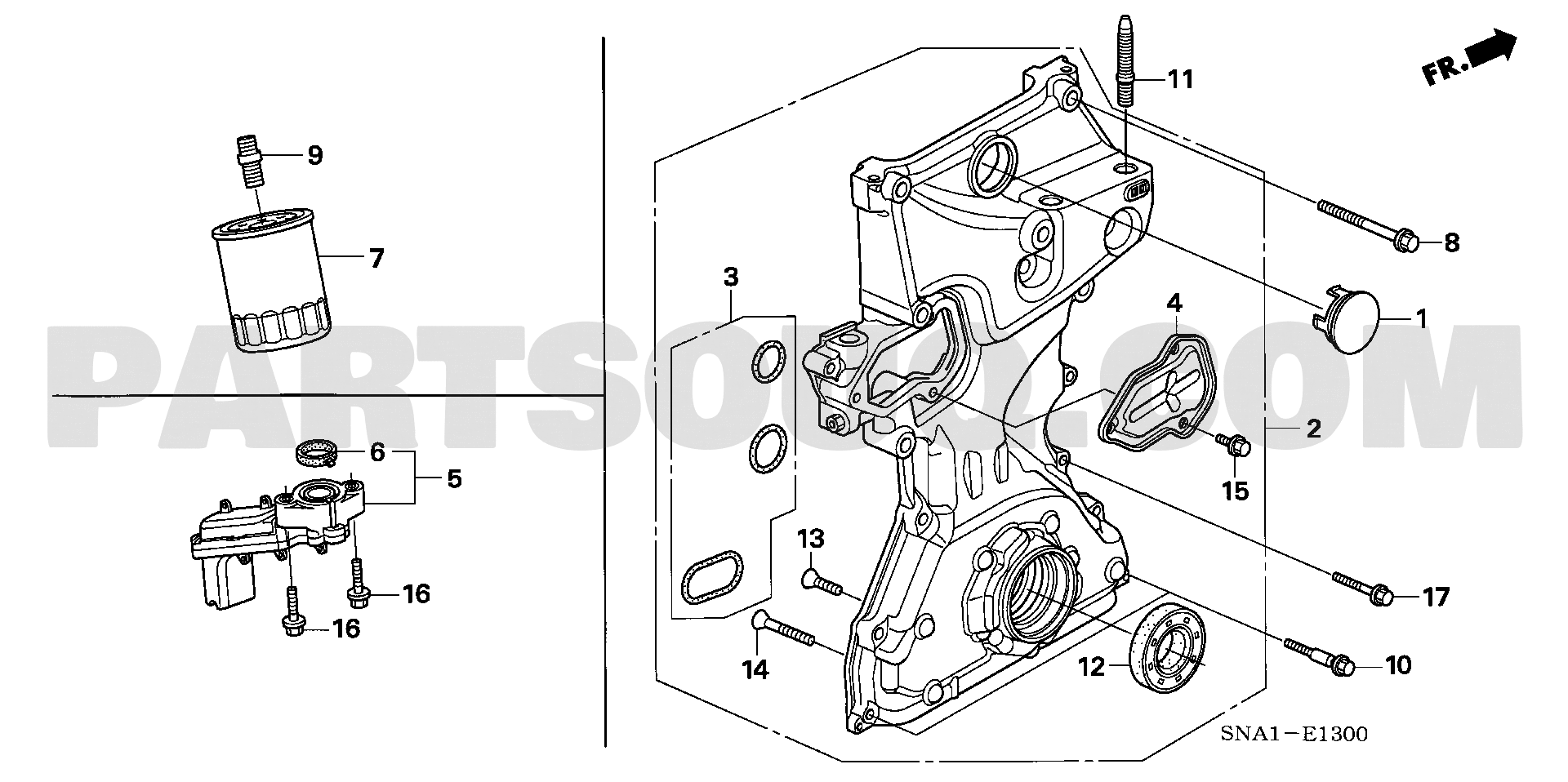 1. エンジン | Honda CIVIC 4D Japan DBA-FD1 Parts Catalogs | PartSouq