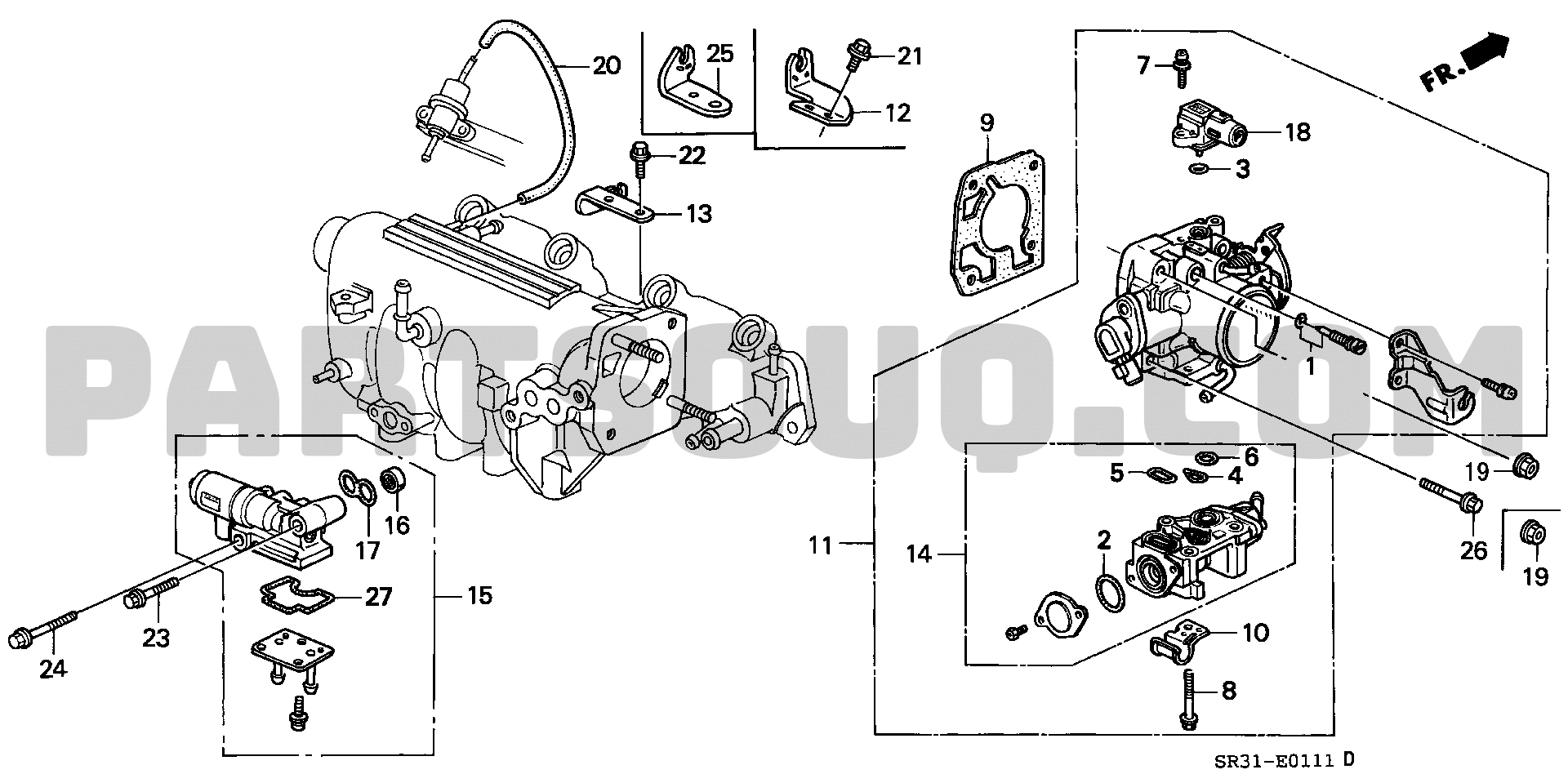1. エンジン | Honda CIVIC 3D Japan E-EG6 Parts Catalogs