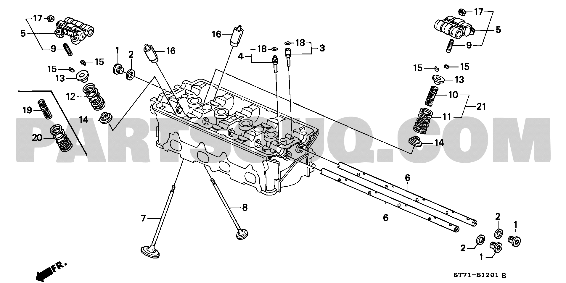 1. エンジン | Honda INTEGRA 3D Japan E-DC2 Parts Catalogs