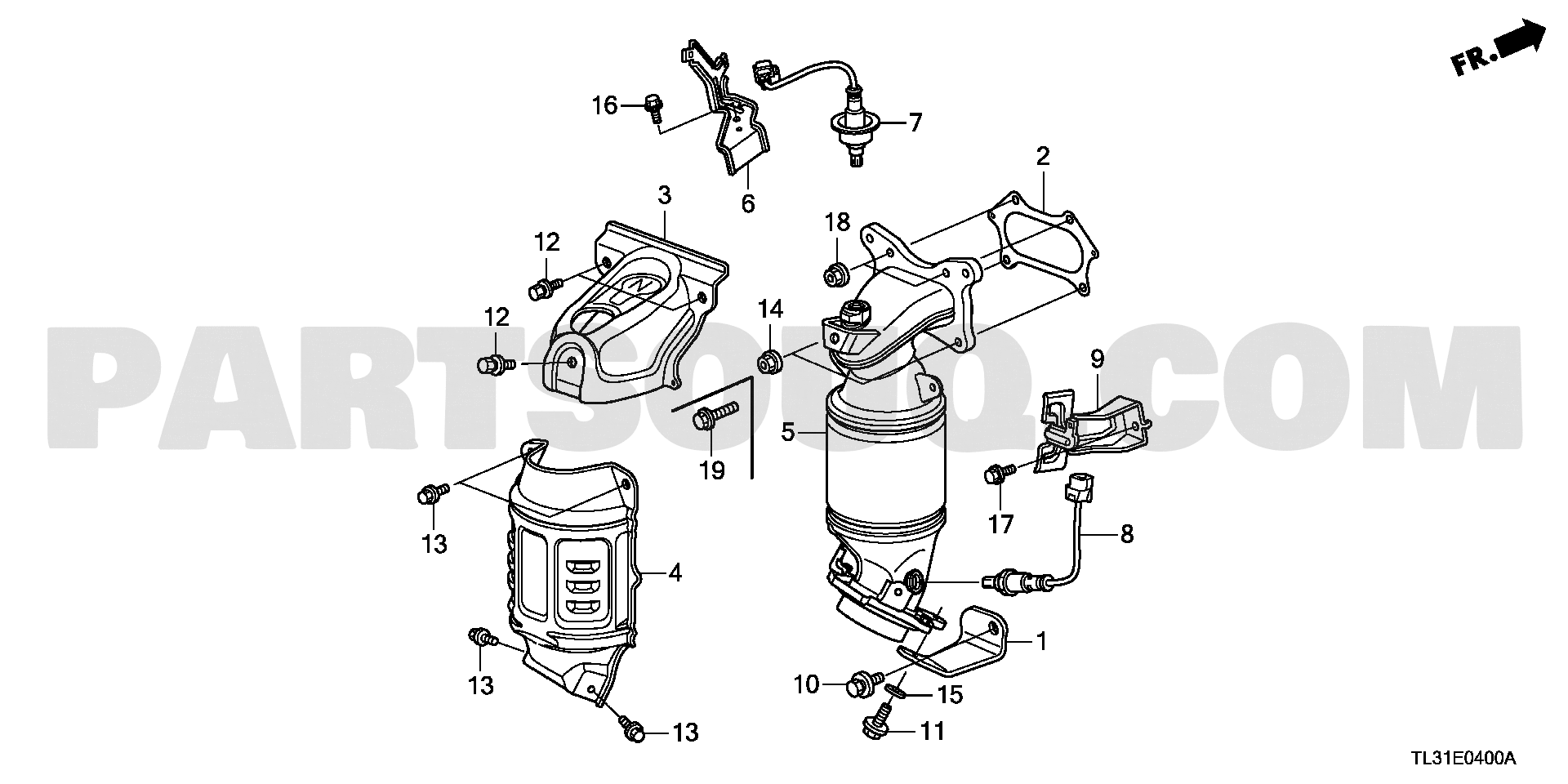 1. エンジン | Honda ACCORD 4D Japan DBA-CU2 Parts Catalogs | PartSouq